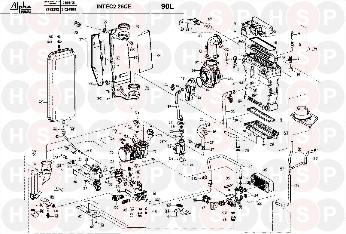 Alpha Intec 2 35ce Exploded View Diagram Heating Spare Parts